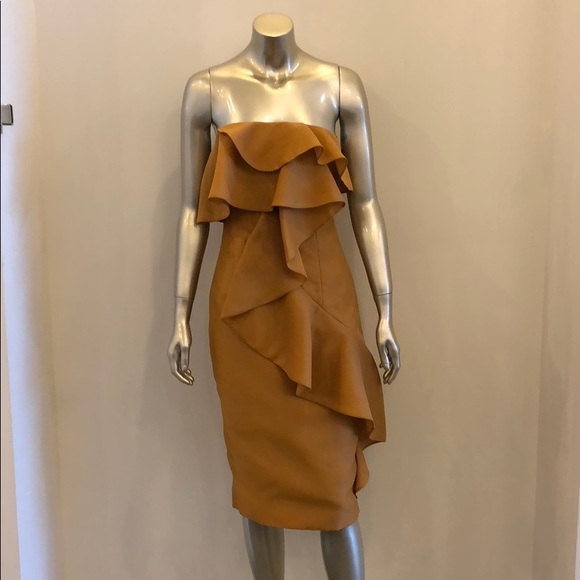 NWT Keepsake the Label Gold ruffle dress - Picture 2 of 4